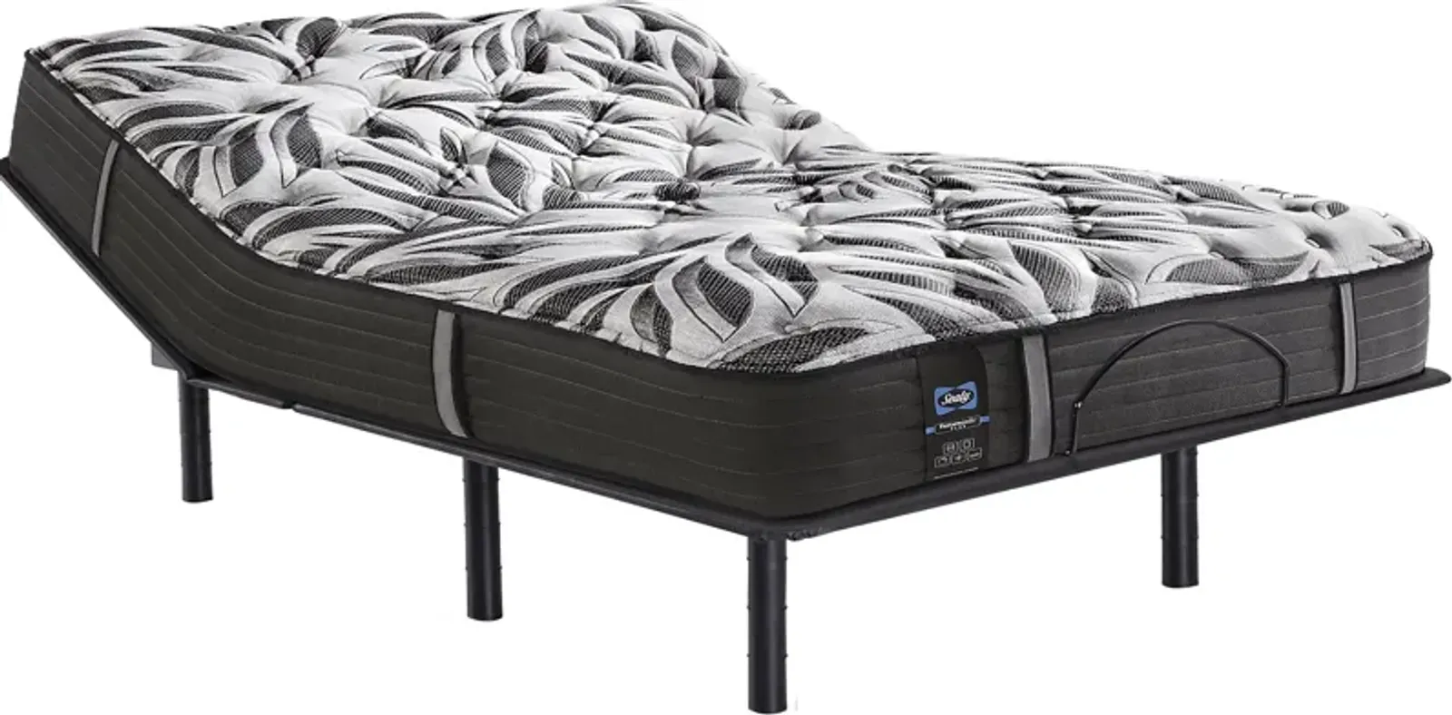 Sealy Posturepedic Plus Colliford Queen Mattress with Head Up Only Base