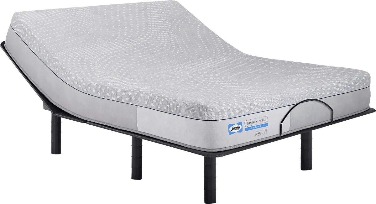 Sealy Posturepedic Valley Road Queen Mattress with Head Up Only Base