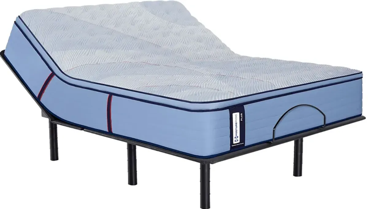 Sealy Posturepedic Castle Rock Queen Mattress with Head Up Only Base