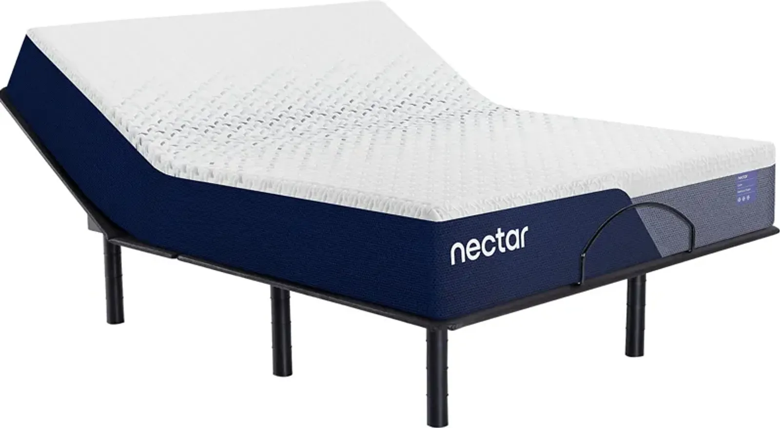 Nectar 5.1 Luxe Queen Mattress with Head Up Only Base