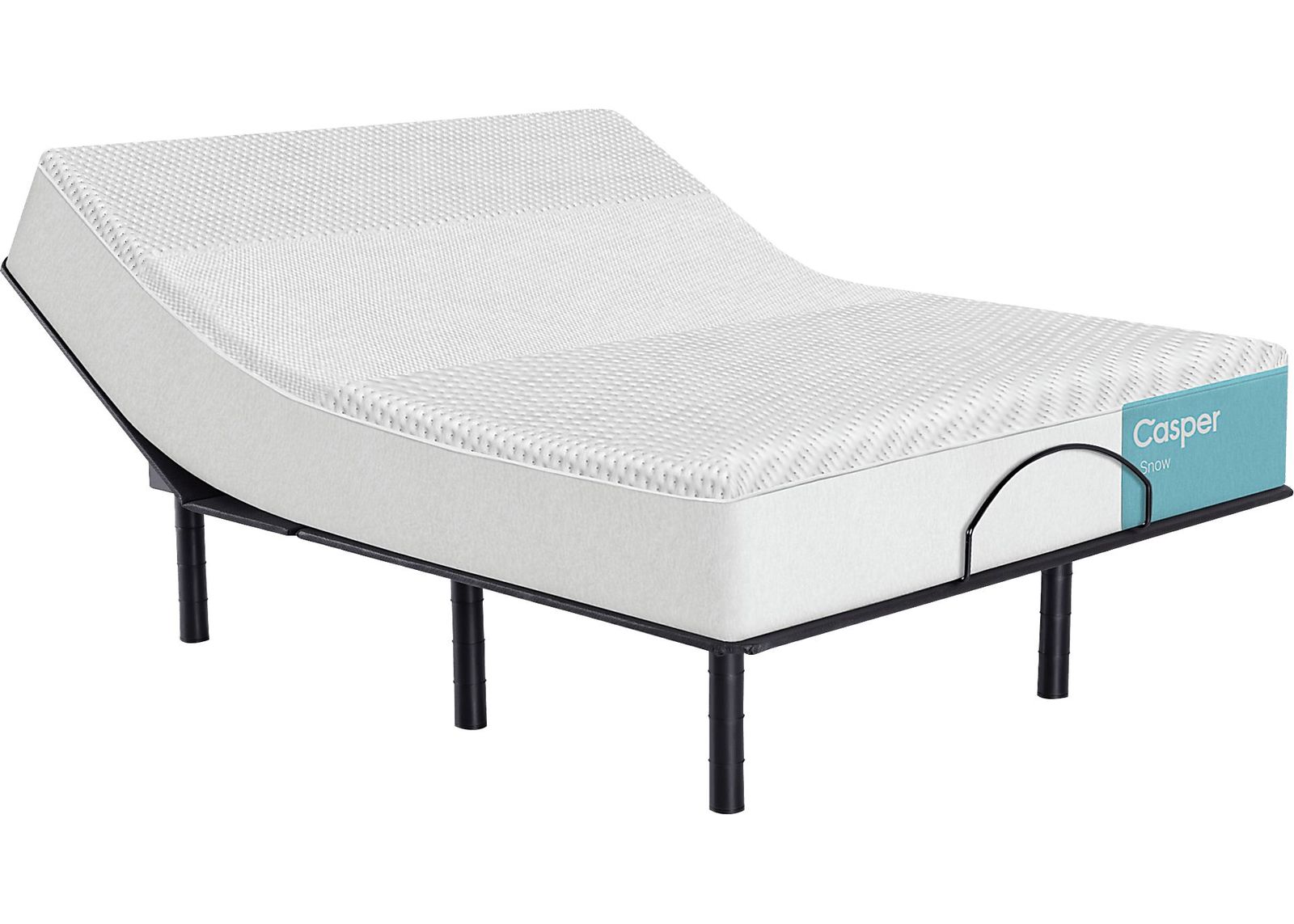 Casper Snow 2.0 King Mattress with Head Up Only Base