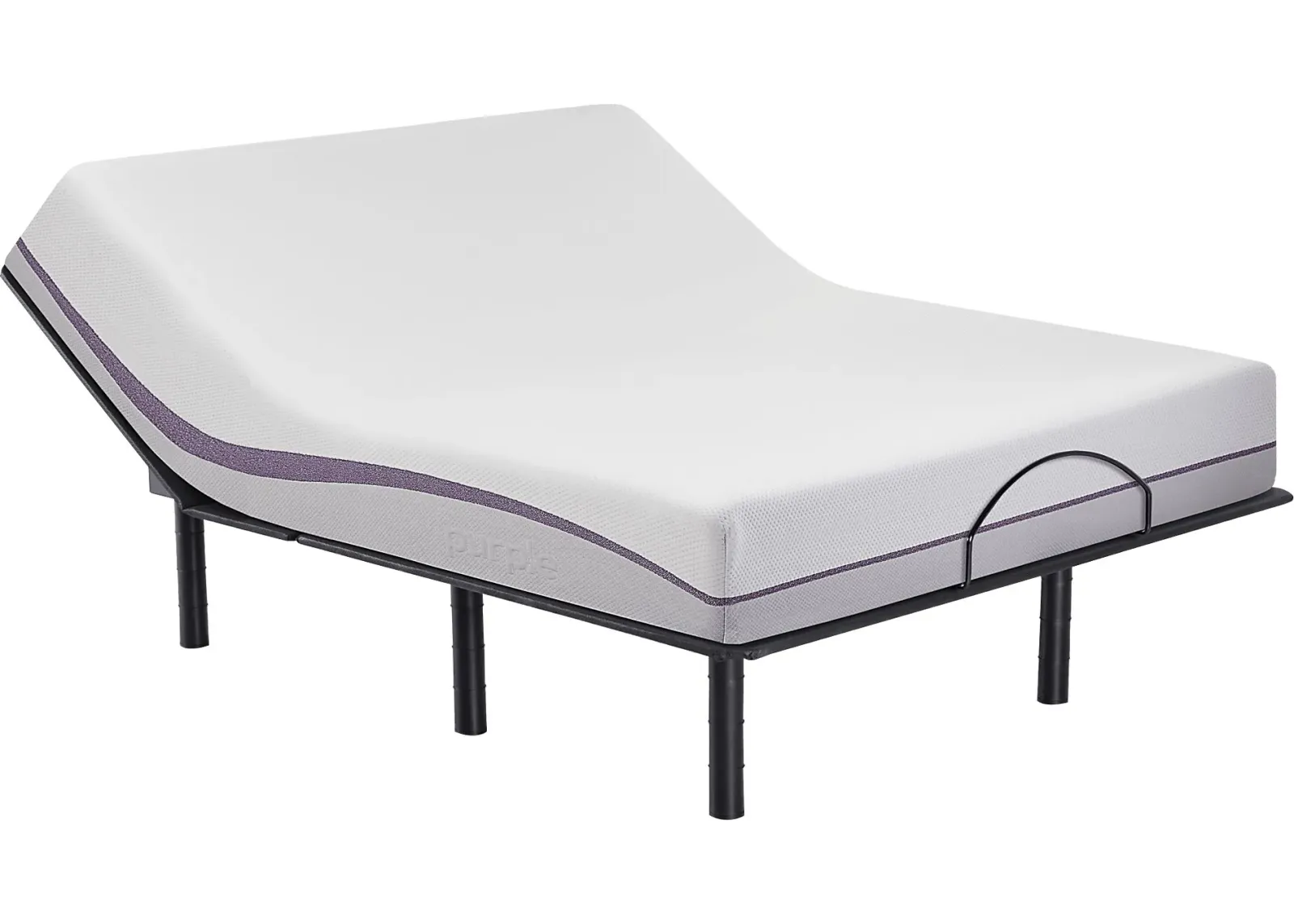 Purple Original King Mattress with Head Up Only Base