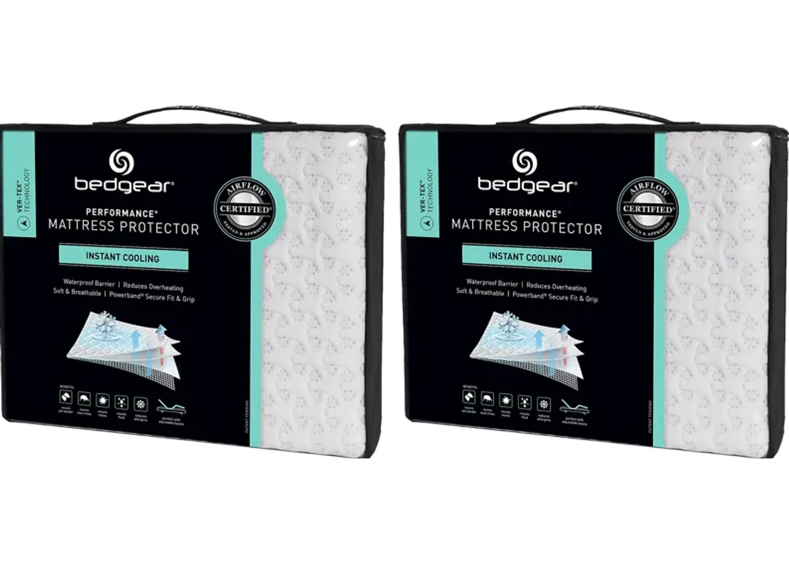 Bedgear Ver-Tex Twin Mattress Protector Bundle