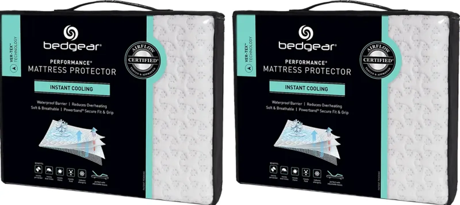 Bedgear Ver-Tex Twin Mattress Protector Bundle