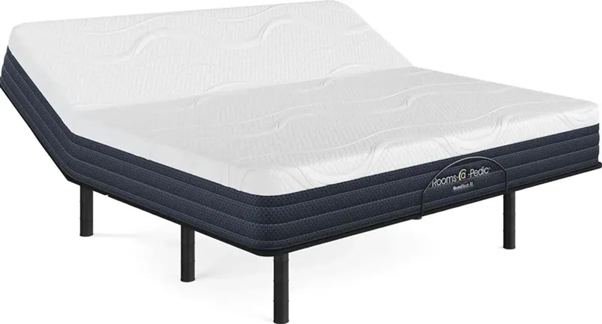 Rooms-a-Pedic QuadTech 11 King Mattress with Head Up Only Base