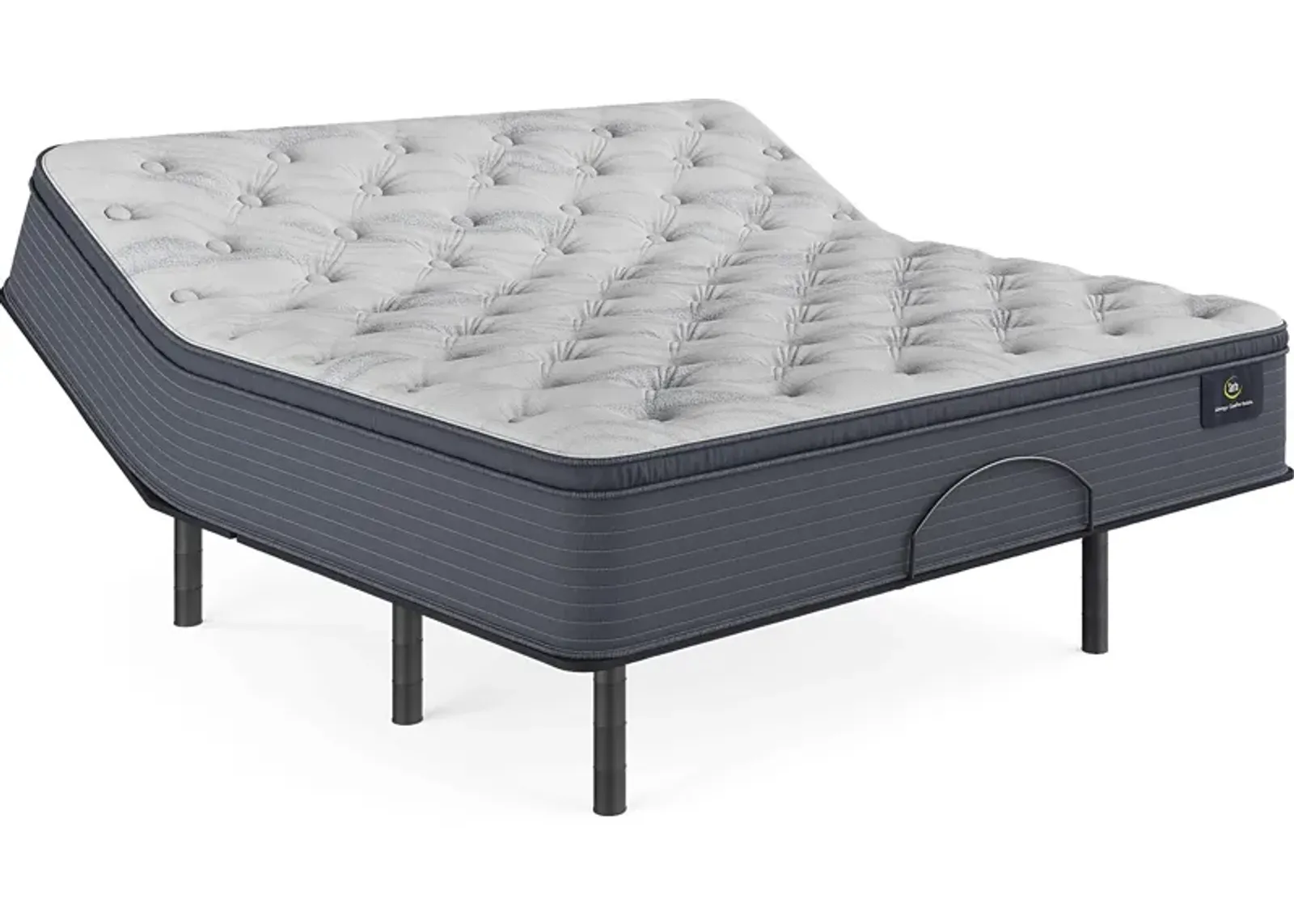 Serta Luxe Edition Adria Coast King Mattress with Head Up Only Base