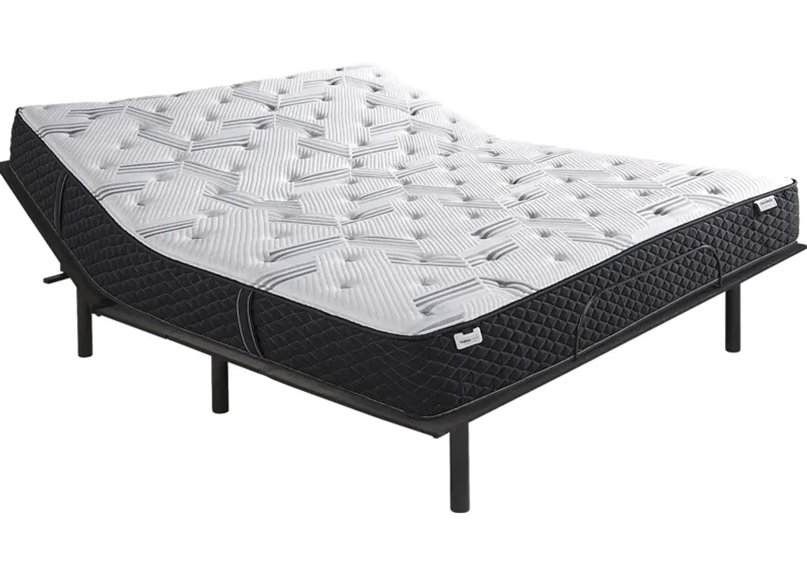 Therapedic Essence King Mattress with Head Up Only Base