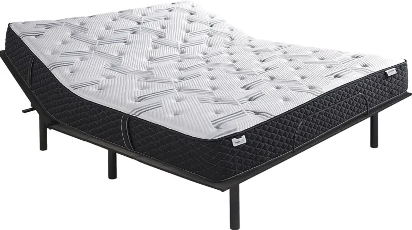 Therapedic Essence King Mattress with Head Up Only Base