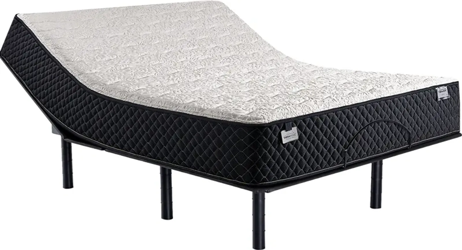 Therapedic Capella King Mattress with Head Up Only Base