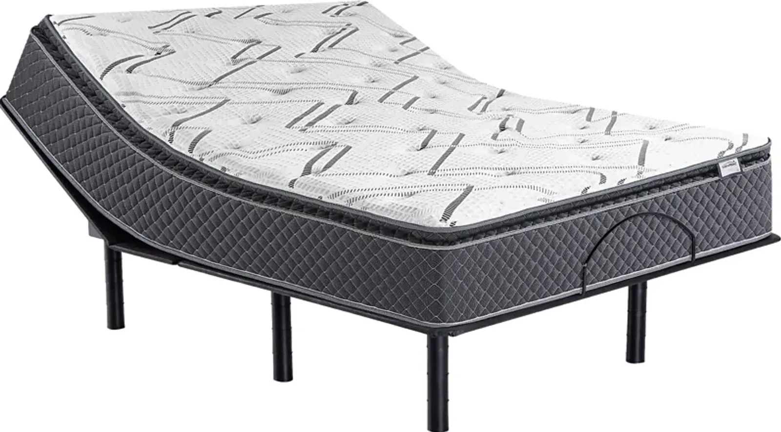 Therapedic Topaz King Mattress with Head Up Only Base