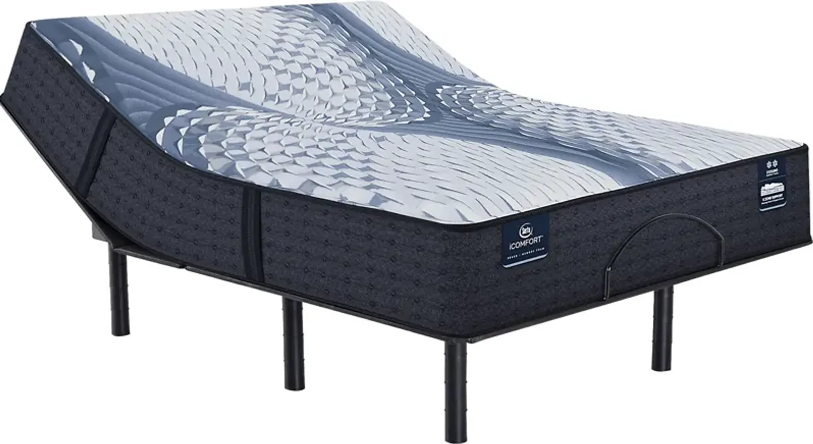 iComfort Iona Medium King Mattress Set with Head Up Only Base