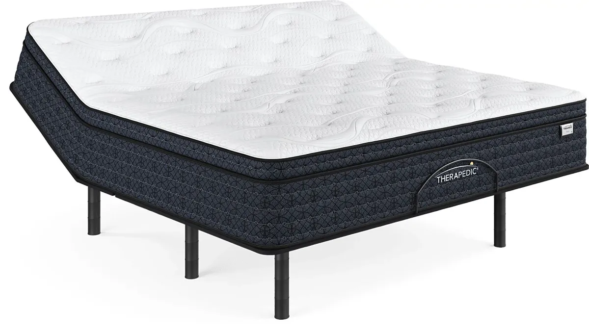 Therapedic Mystic King Mattress with Head Up Only Base