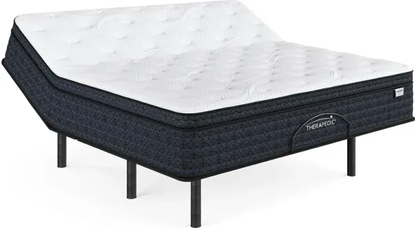 Therapedic Mystic King Mattress with Head Up Only Base
