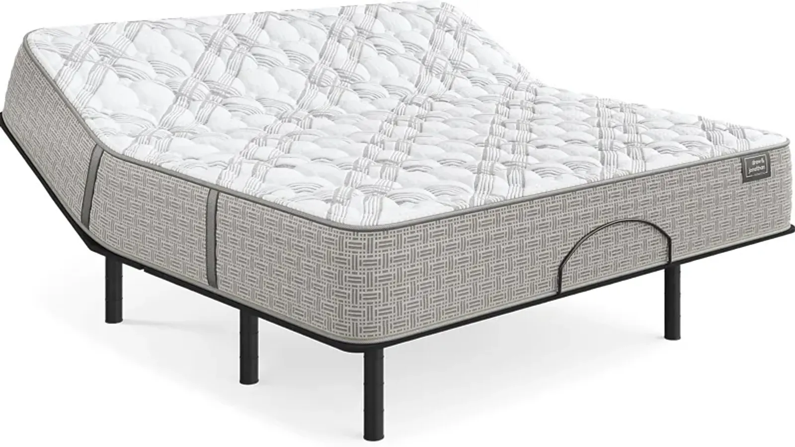 Drew & Jonathan Capertee King Mattress with Head Up Only Base