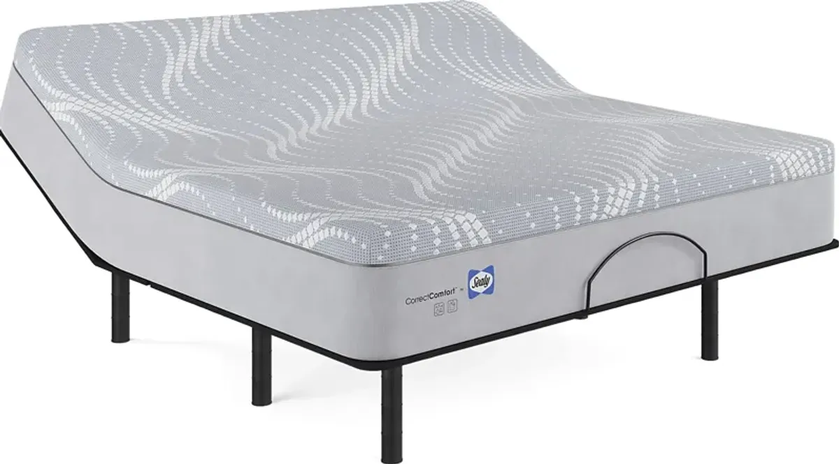 Sealy Correct Comfort Bradford Hill King Mattress with Head Up Only Base