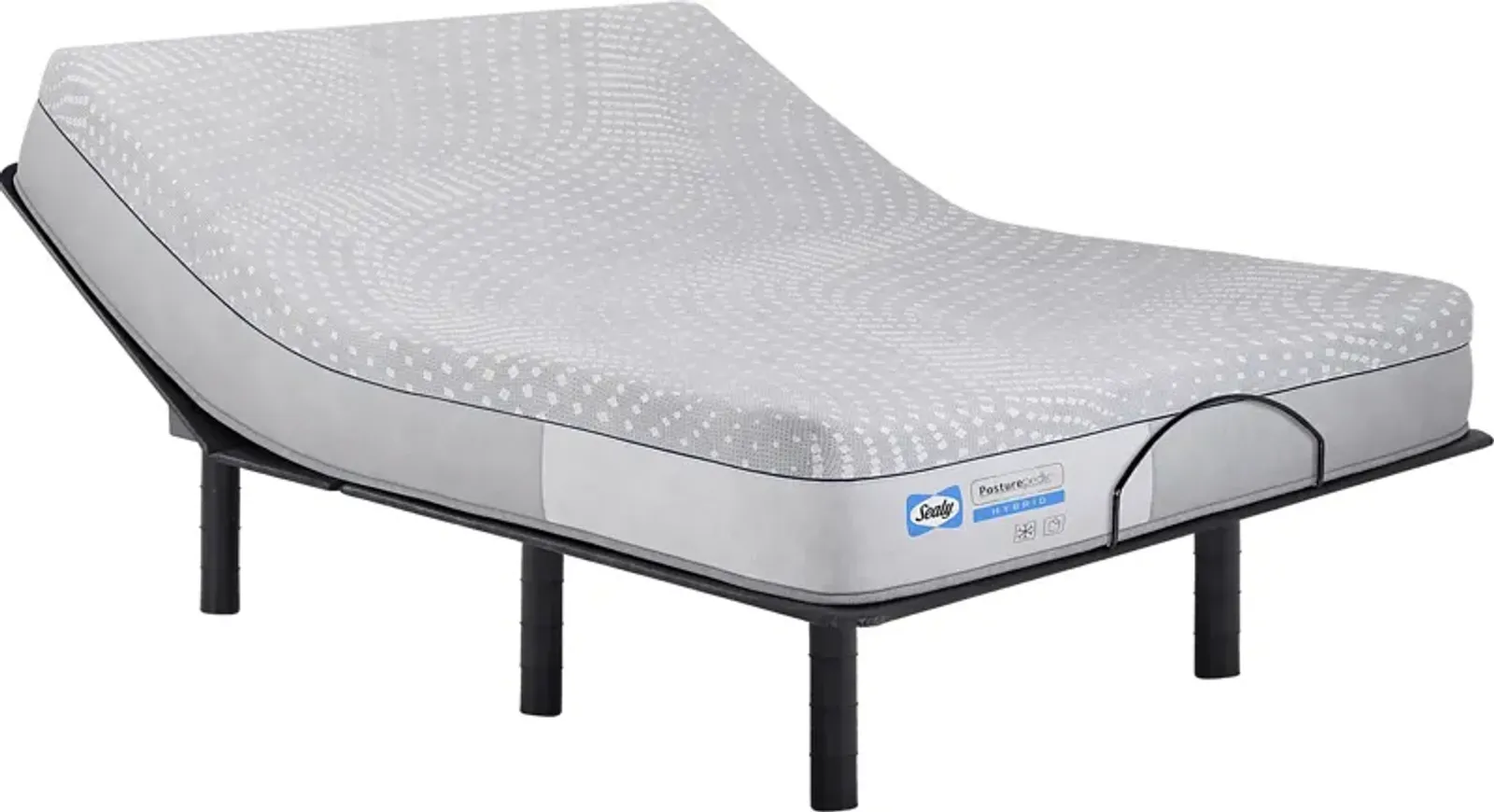 Sealy Posturepedic Valley Road King Mattress with Head Up Only Base