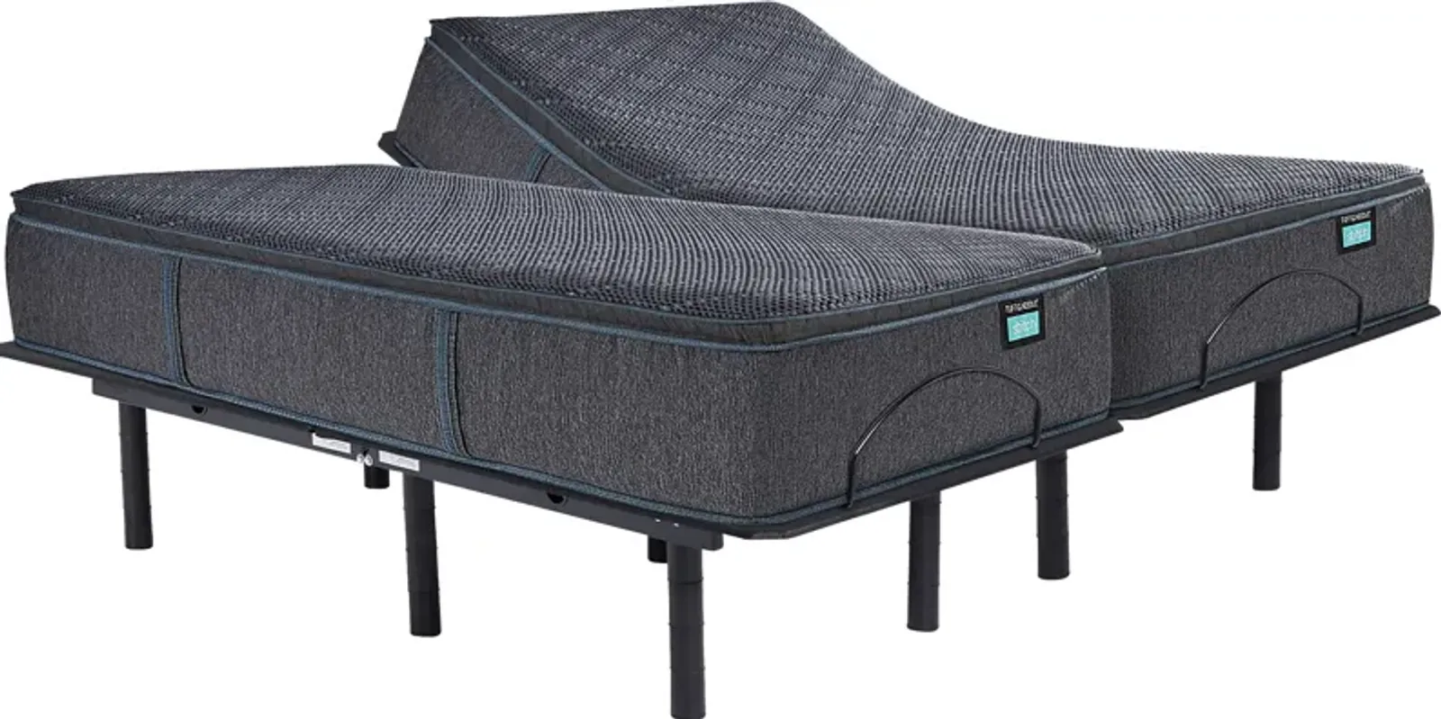 Tuft & Needle TN9 Split King Mattress Set with Head Up Only Base