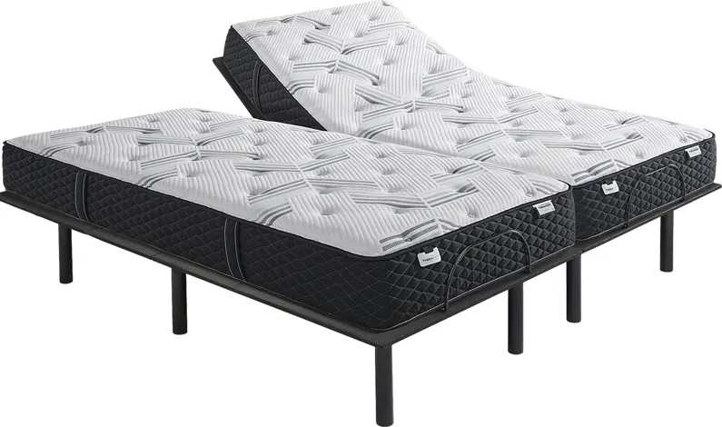 Therapedic Essence Split King Mattress with Head Up Only Base