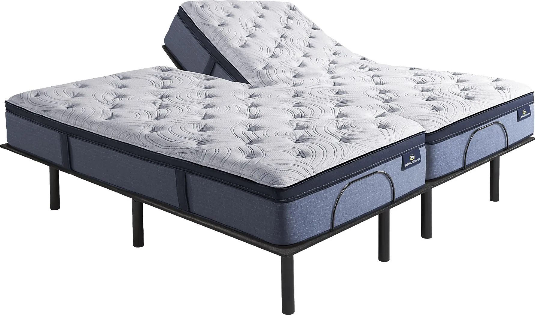 Serta Perfect Sleeper Rianna Split King Mattress with Head Up Only Base