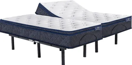 Serta Perfect Sleeper Arial Cove Split King Mattress with Head Up Only Base