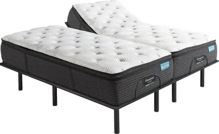 Beautyrest Harmony Reef Bay Split King Mattress with Head Up Only Base