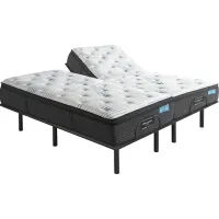 Beautyrest Harmony Ruby Beach Split King Mattress with Head Up Only Base