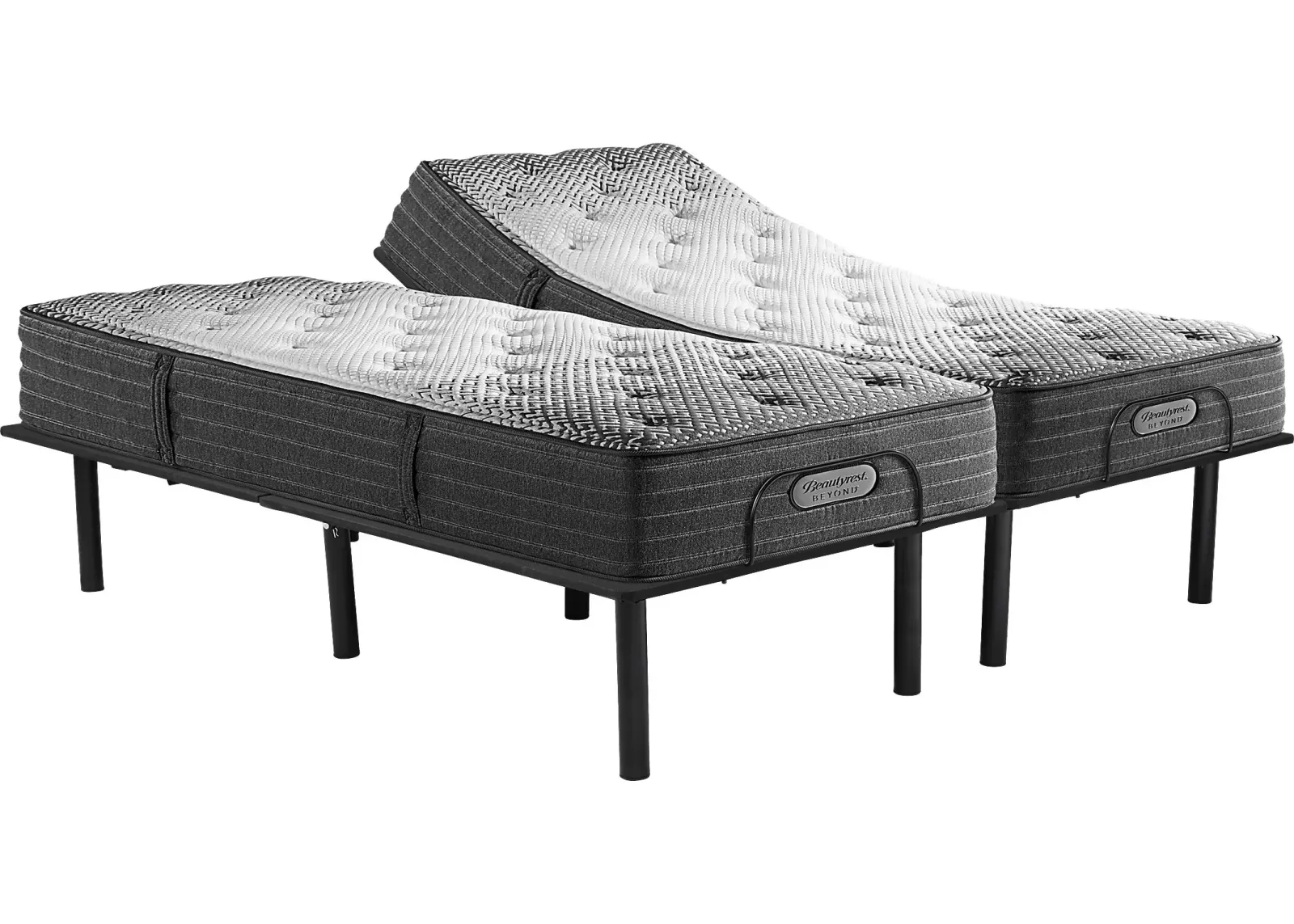 Beautyrest Beyond Medium Tight Top Split King Mattress with Head Up Only Base