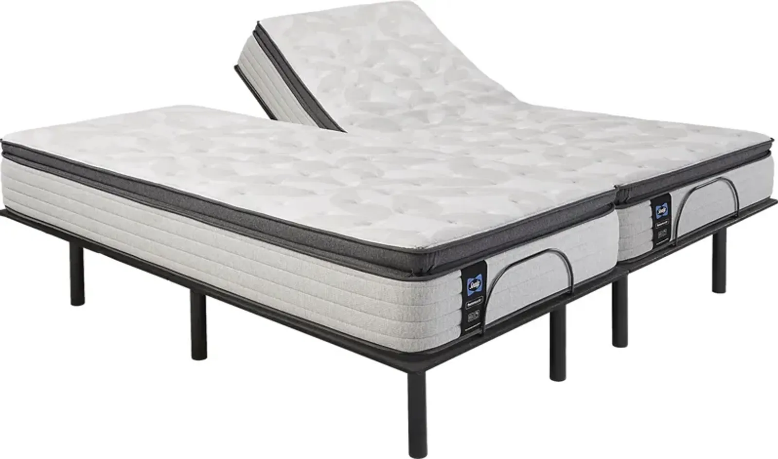 Sealy Posturepedic Greenhaven Split King Mattress with Head Up Only Base