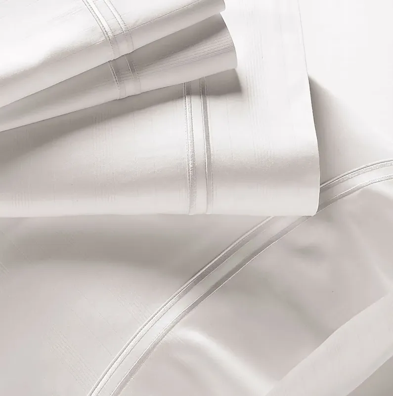 PureCare Premium Bamboo White 3 Pc Twin Bed Sheet Set