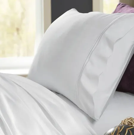PureCare Premium Bamboo White 4 Pc Queen Bed Sheet Set