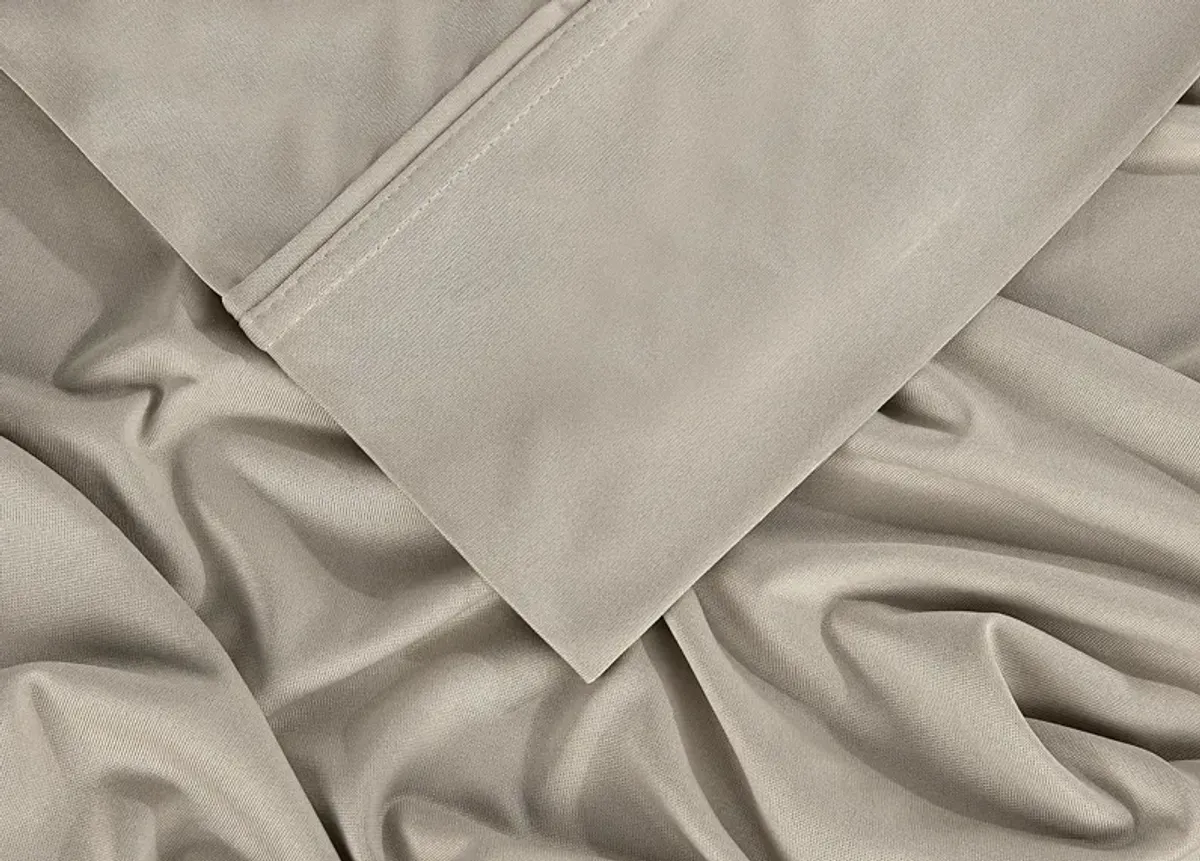 Bedgear Dri-Tec Medium Beige 5 Pc Split King/Split California King Bed Sheet Set