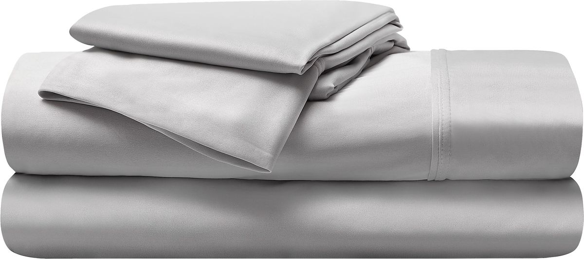 Bedgear Dri-Tec Light Gray 3 Pc Twin/Twin XL Bed Sheet Set