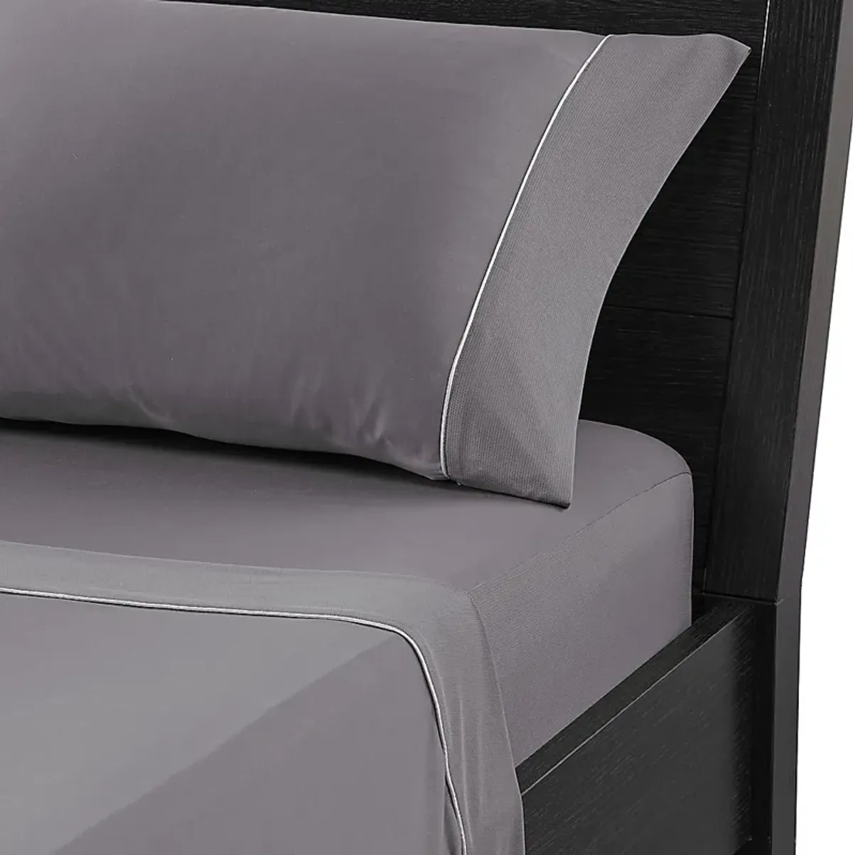 Bedgear Dri-Tec Gray 4 Pc Full Bed Sheet Set