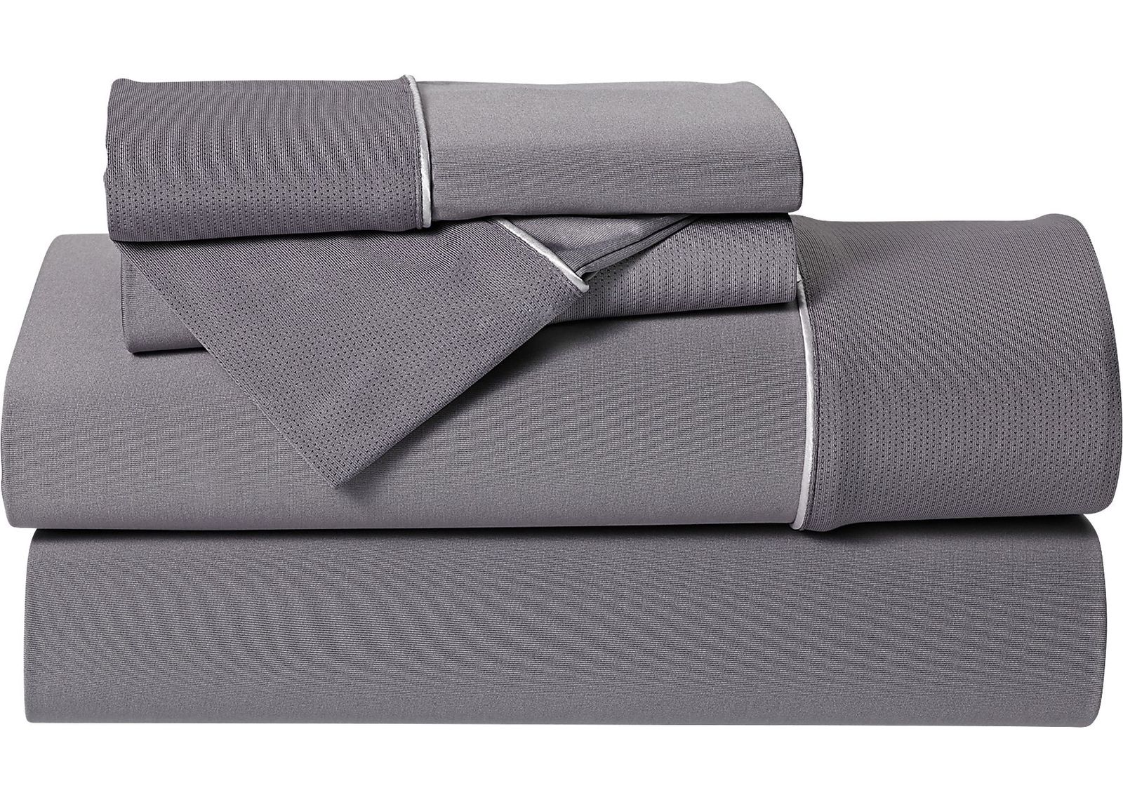 Bedgear Dri-Tec Gray 4 Pc Full Bed Sheet Set