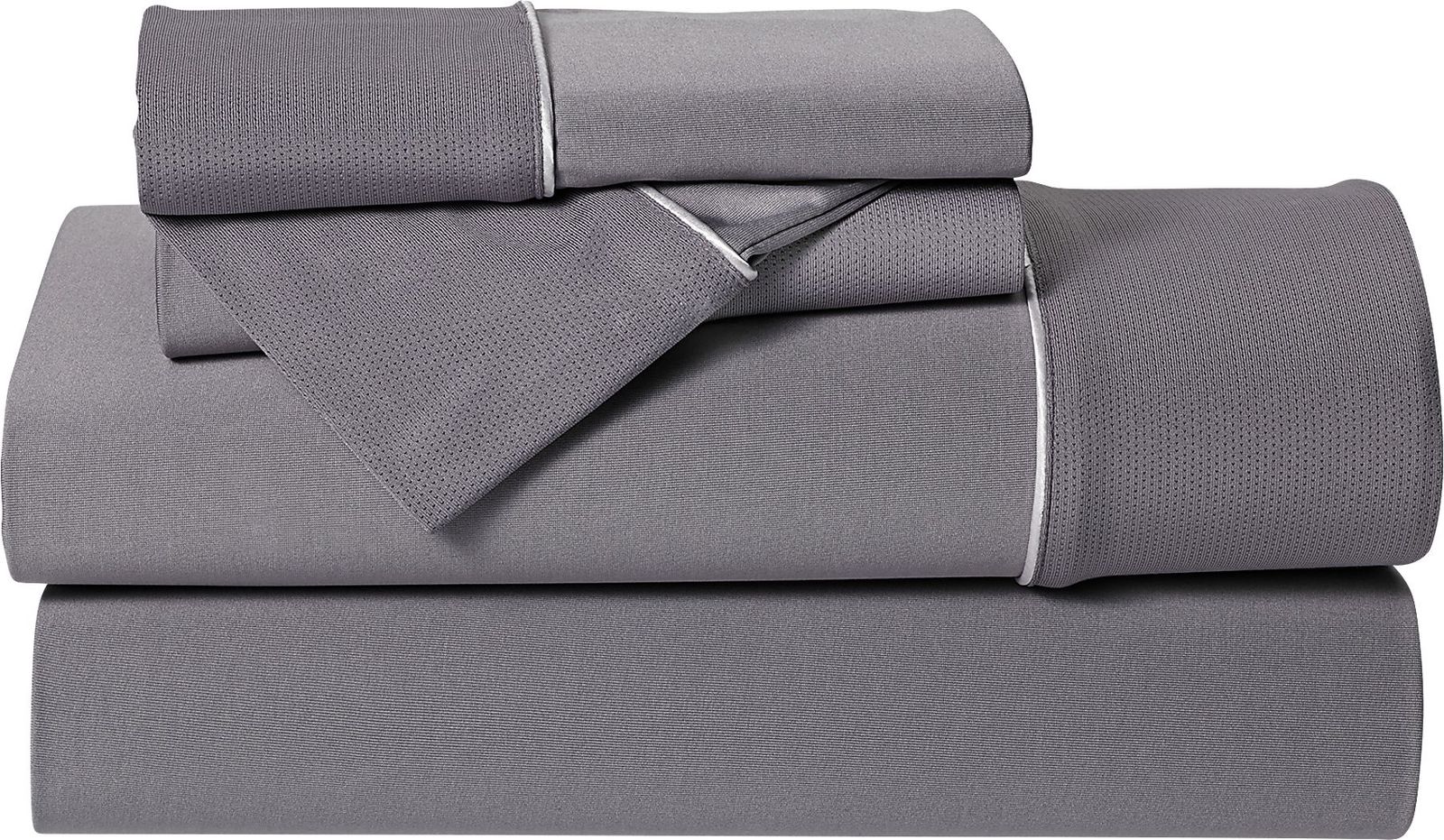 Bedgear Dri-Tec Gray 4 Pc Full Bed Sheet Set