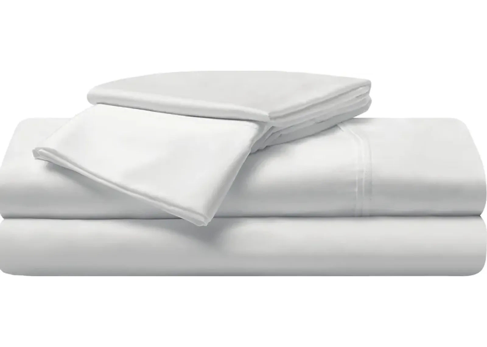 Bedgear Hyper-Cotton Bright White 3 Pc Twin Bed Sheet Set