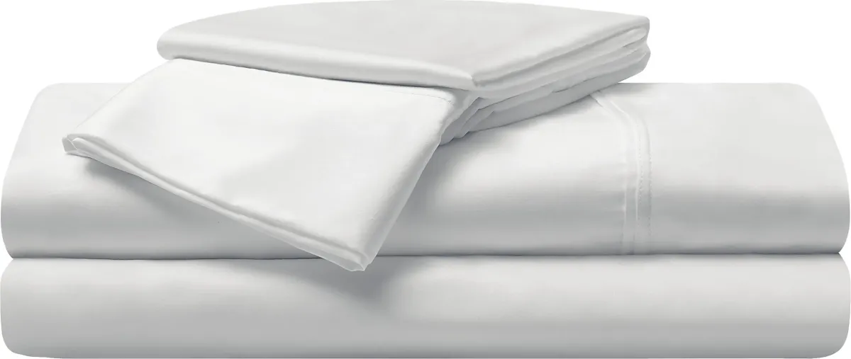 Bedgear Hyper-Cotton Bright White 3 Pc Twin Bed Sheet Set