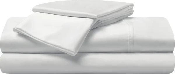 Bedgear Hyper-Cotton Bright White 3 Pc Twin XL Bed Sheet Set