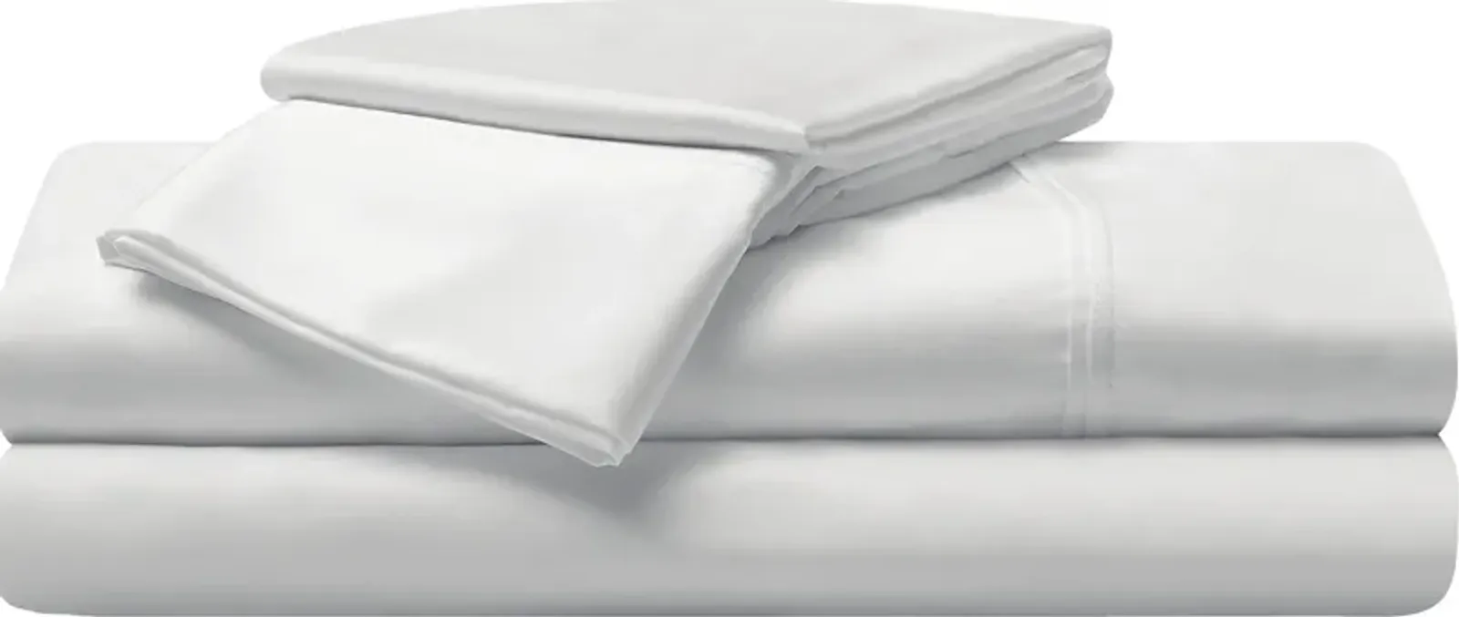 Bedgear Hyper-Cotton Bright White 4 Pc Full Bed Sheet Set