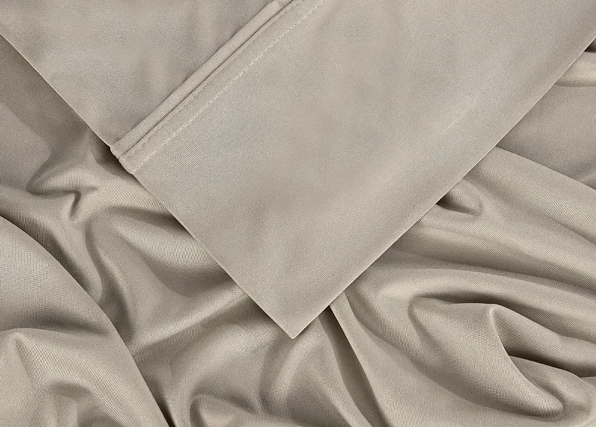 Bedgear Hyper-Cotton Medium Beige 4 Pc Full Bed Sheet Set