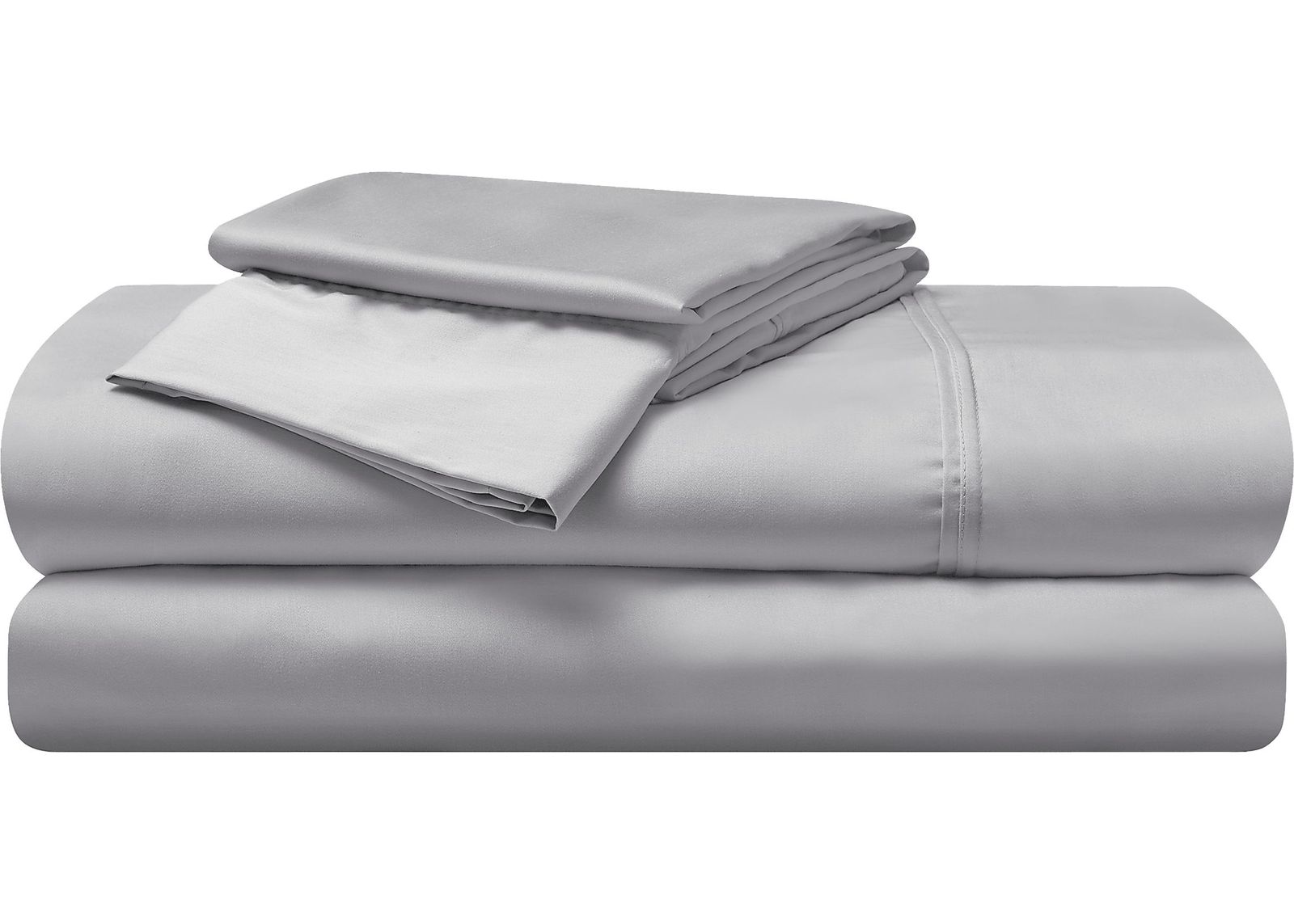 Bedgear Hyper-Cotton Light Gray 3 Pc Twin Bed Sheet Set