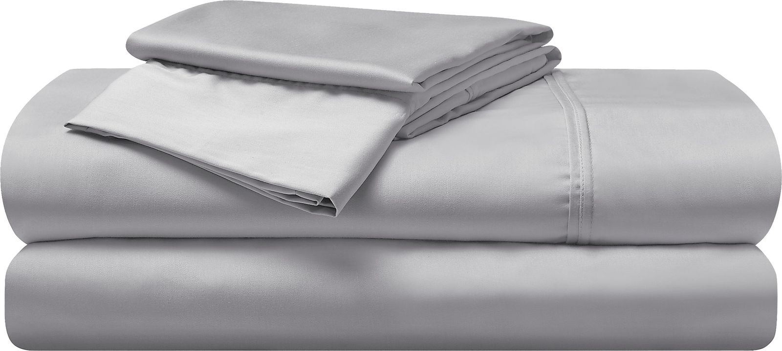 Bedgear Hyper-Cotton Light Gray 4 Pc Full Bed Sheet Set