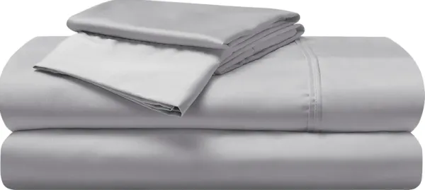 Bedgear Hyper-Cotton Light Gray 4 Pc Queen Bed Sheet Set