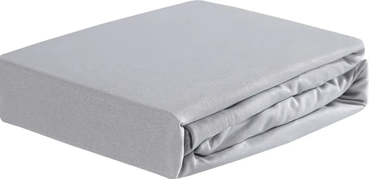 Bedgear Dri-Tec Light Gray Crib Bed Sheet