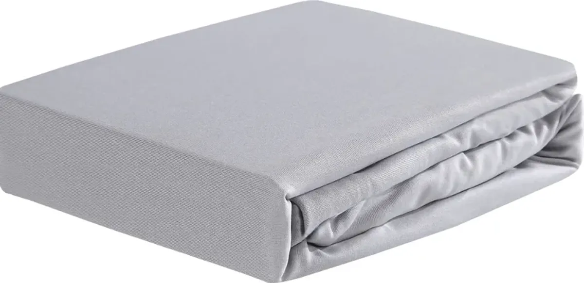 Bedgear Dri-Tec Light Gray Crib Bed Sheet