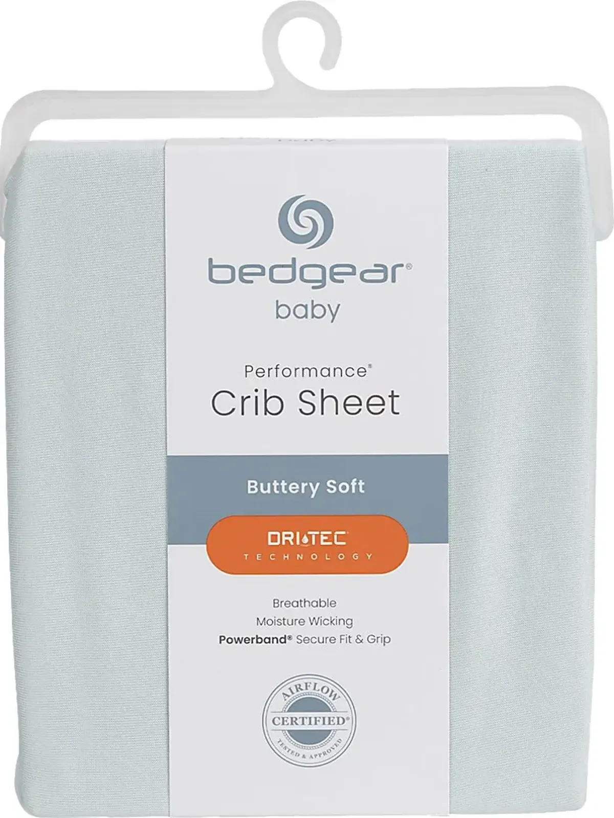 Bedgear Dri-Tec Light Green Crib Bed Sheet