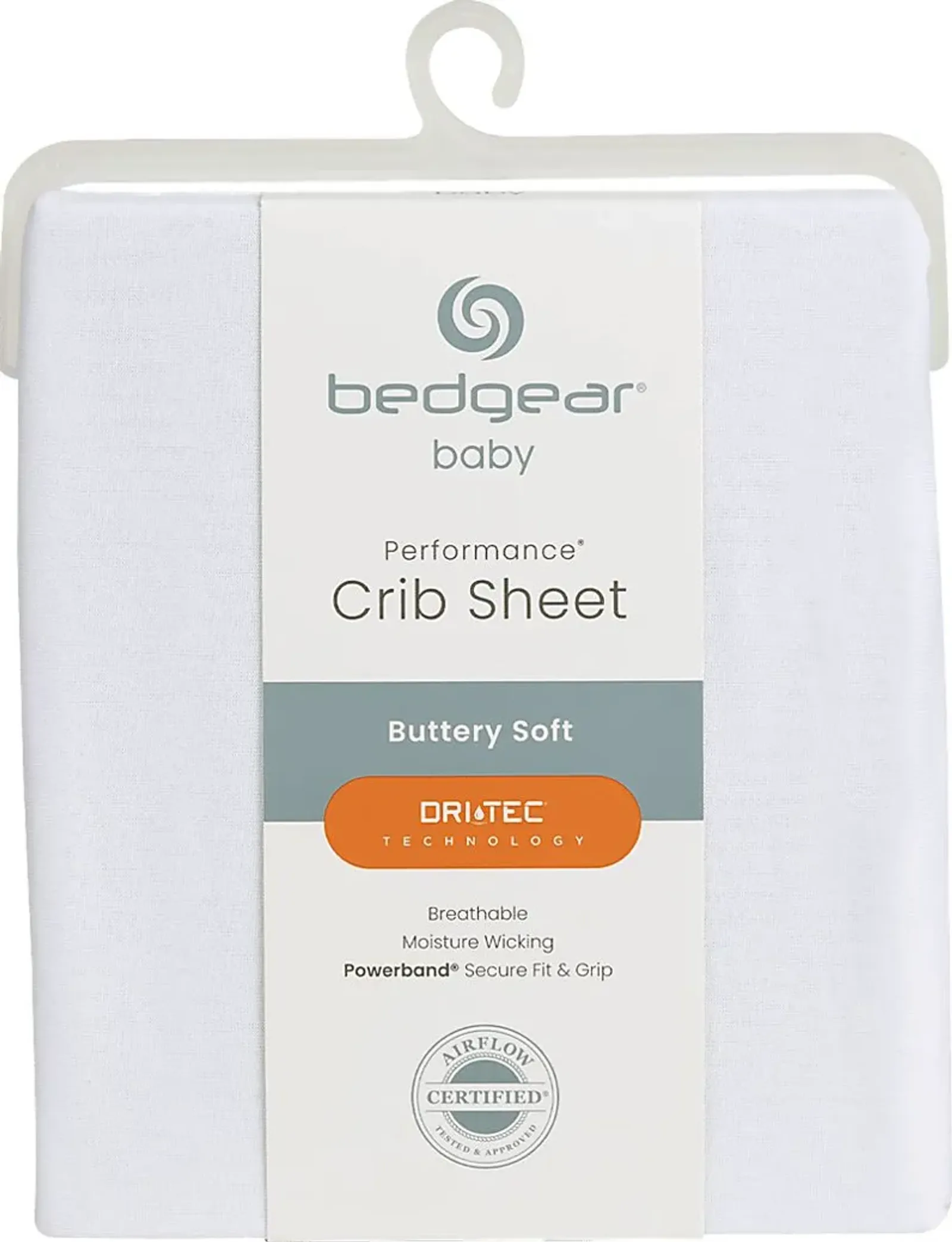 Bedgear Dri-Tec Bright White Crib Bed Sheet