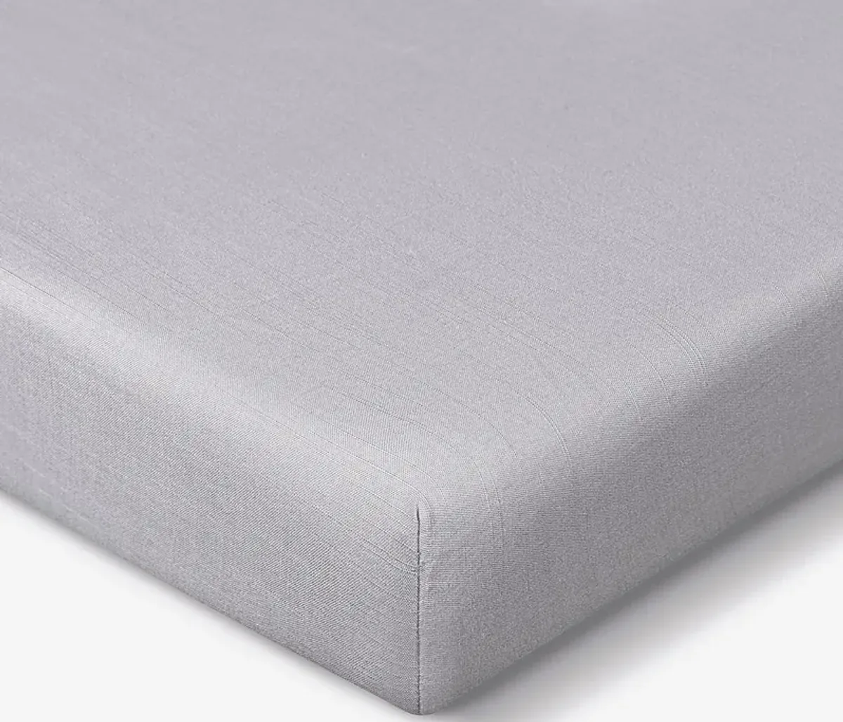 Bedgear Hyper-Linen Light Gray Crib Bed Sheet