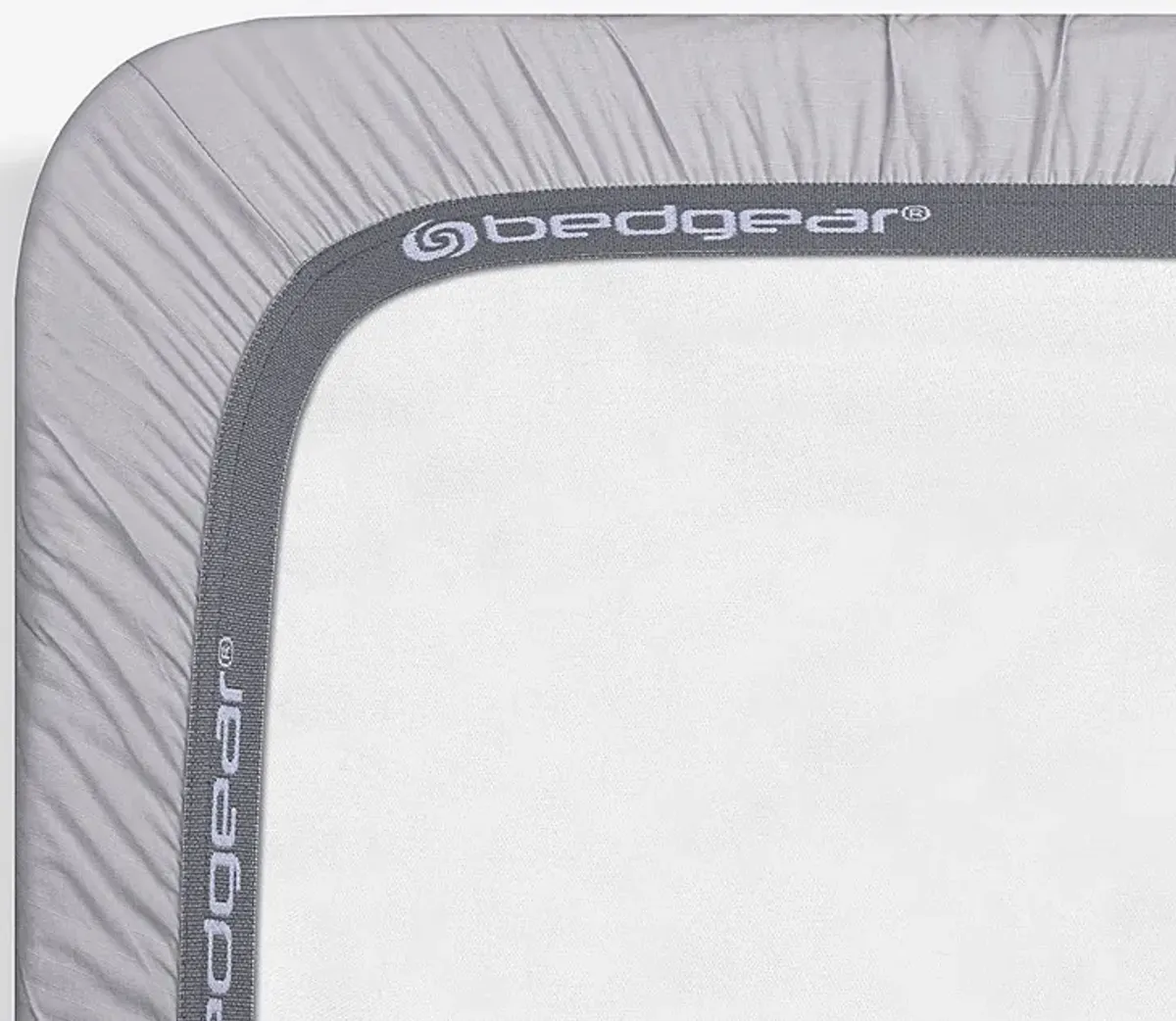 Bedgear Hyper-Linen Light Gray Crib Bed Sheet