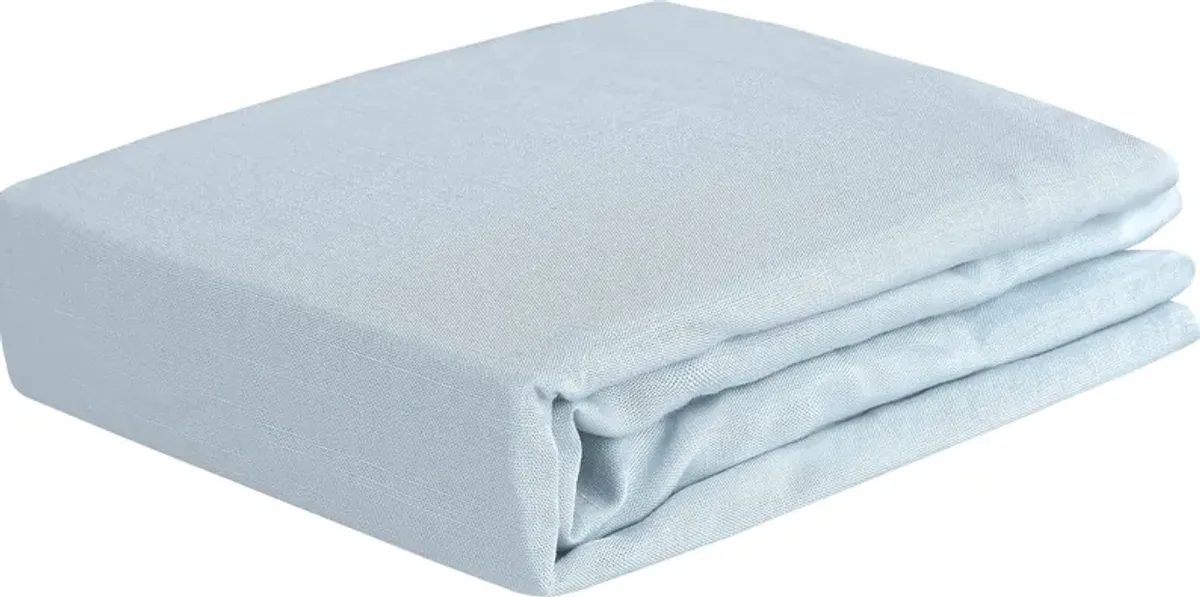 Bedgear Hyper-Linen Baby Blue Crib Bed Sheet